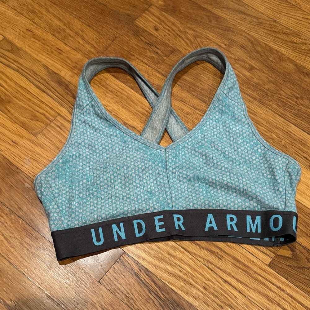 Under Armour Teal and Black Sports Bra